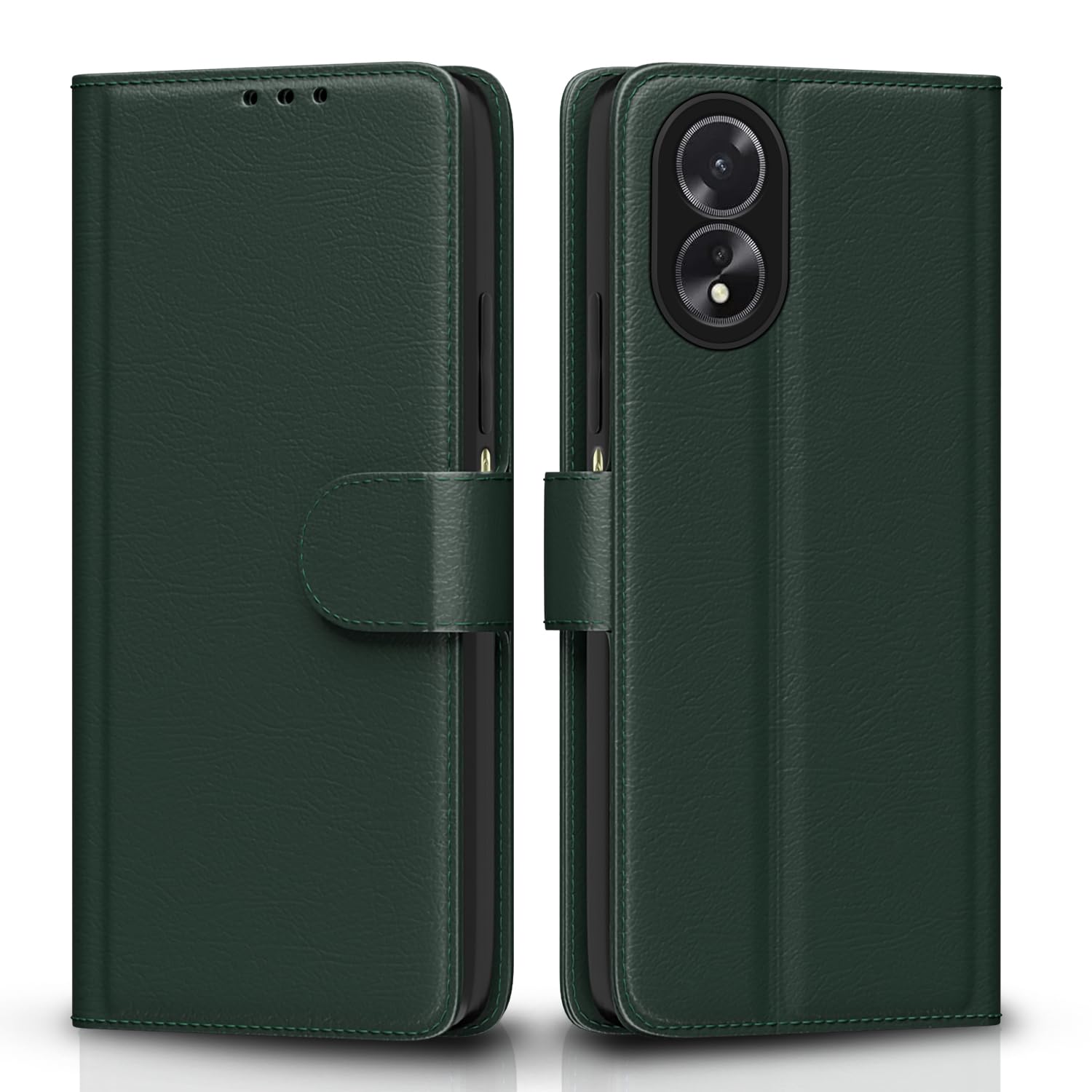 Pikkme Oppo A38/A18 4G Wallet green wallet flip cover
