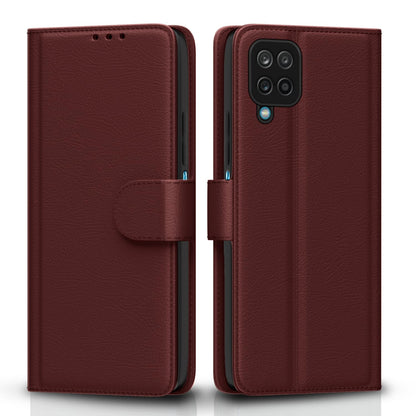 Pikkme Samsung Galaxy M12 / F12 / A12 Vintage Flip Cover |  Brown