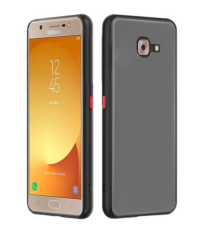 Samsung J7 Max mobile back cover in black by Pikkme