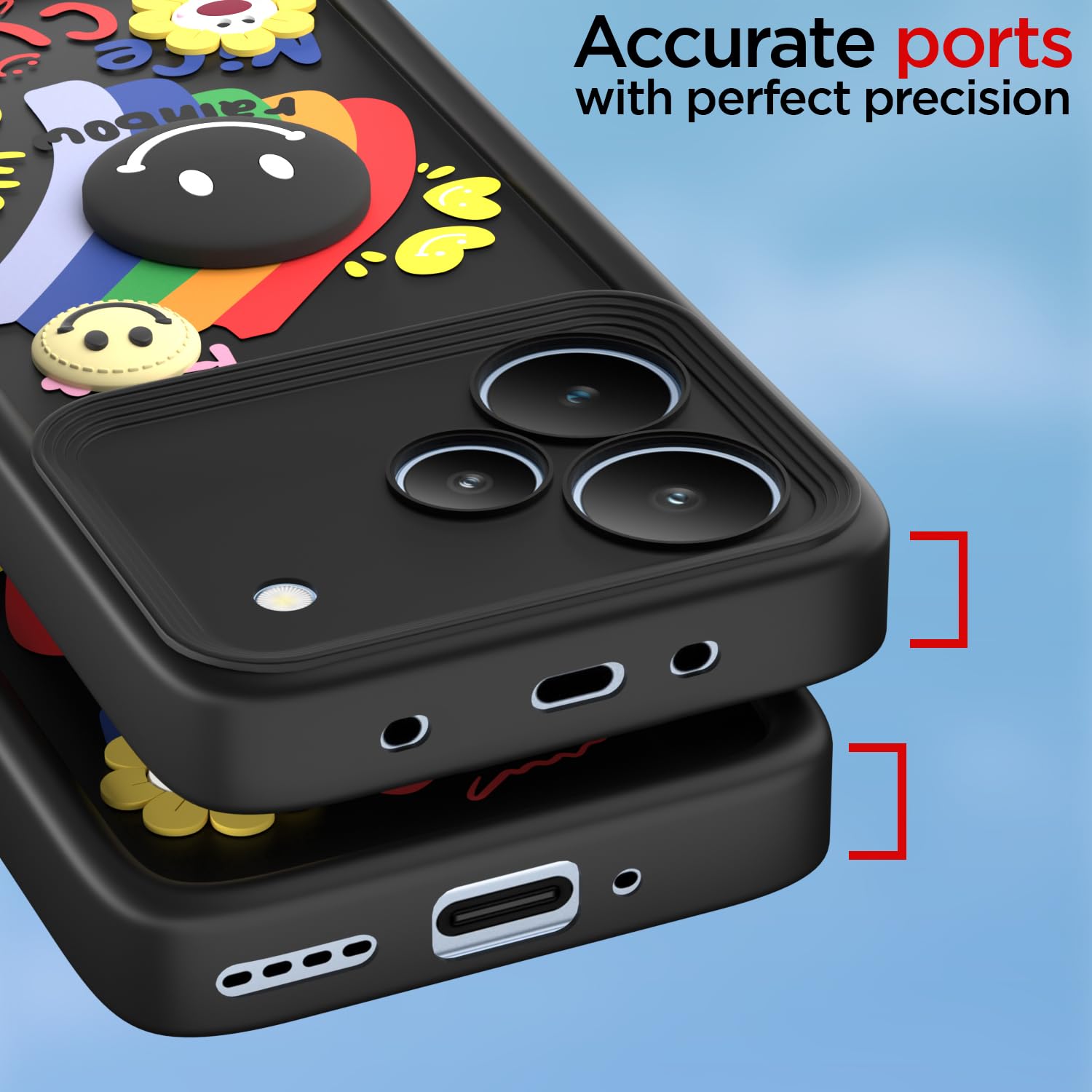 Pikkme black mobile cover for Realme P4 Pro 5G – photo 4
