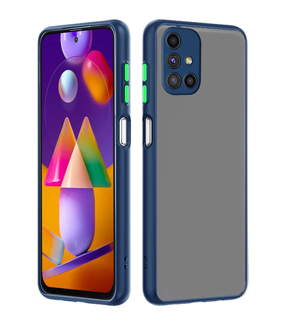 Pikkme blue Matte mobile cover for Samsung M31s