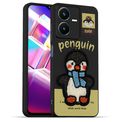 Pikkme black back cover for Vivo Y22