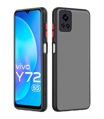 Pikkme Vivo Y72 5G/Y31s black phone cover