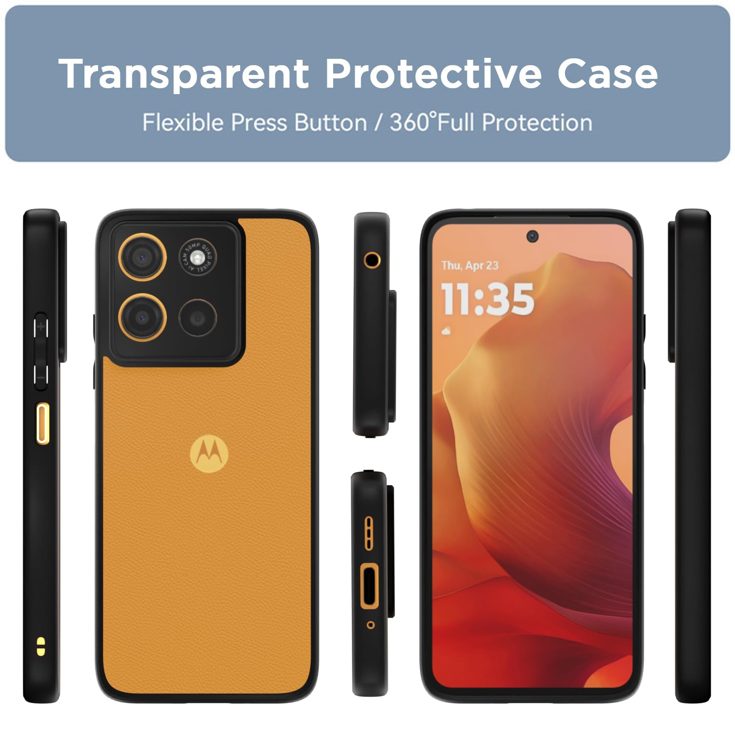 Pikkme black Hybrid back cover for Moto G15 – photo 3
