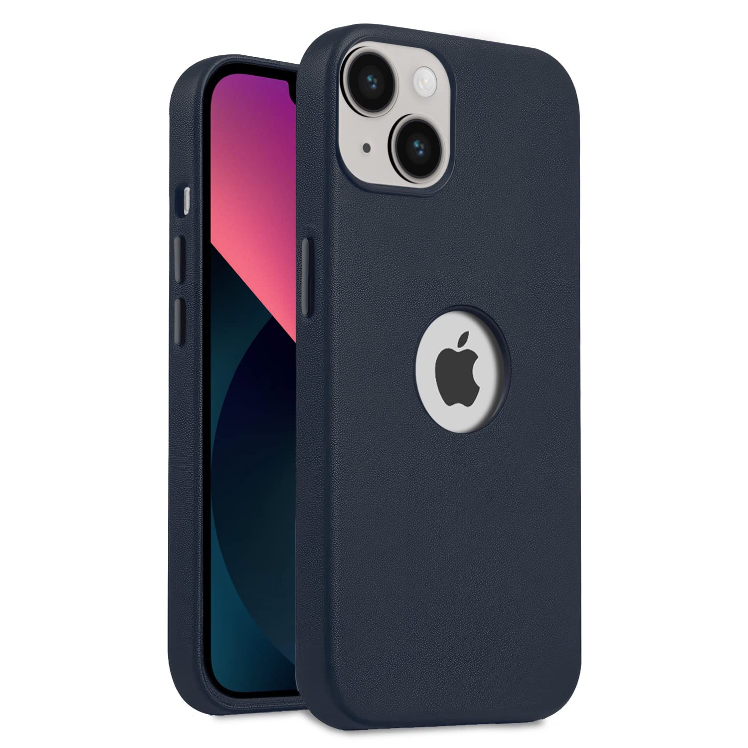 Pikkme iPhone 14 Premium Ogleather Back Cover (Ink)