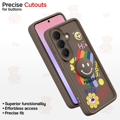 Samsung A37 5G Smile Rainbow mobile cover in brown by Pikkme – photo 6
