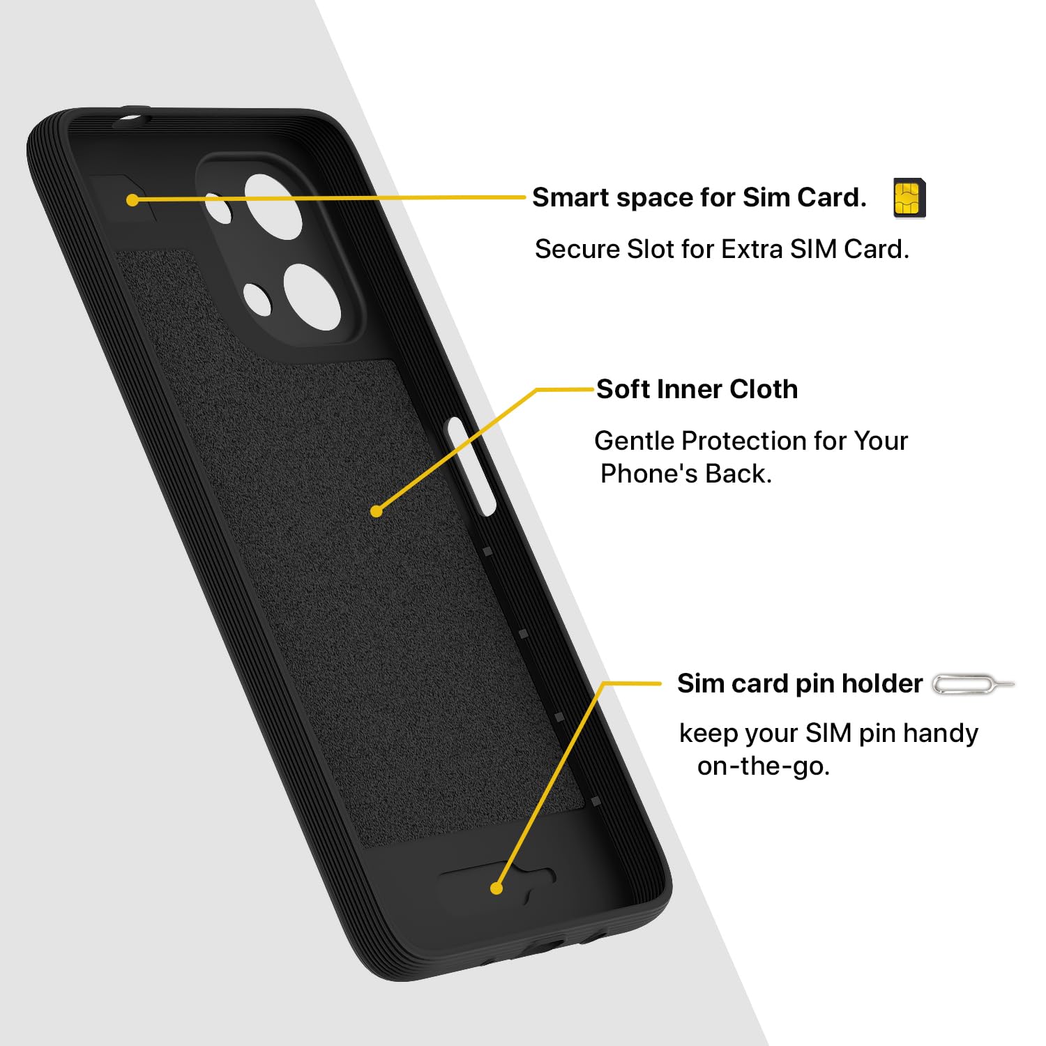 Vivo Y11/T5 Lite 5G mobile back cover in black by Pikkme – photo 6