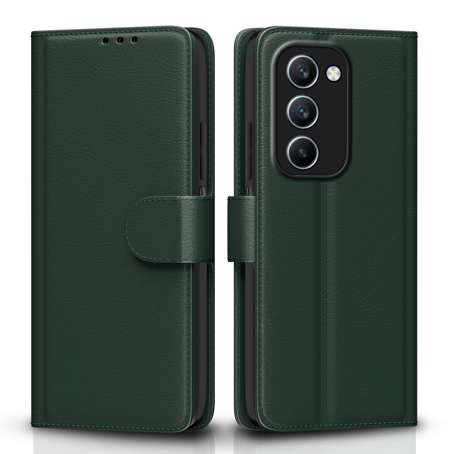 Pikkme Realme P4 Lite/C83 5G Wallet green flip case