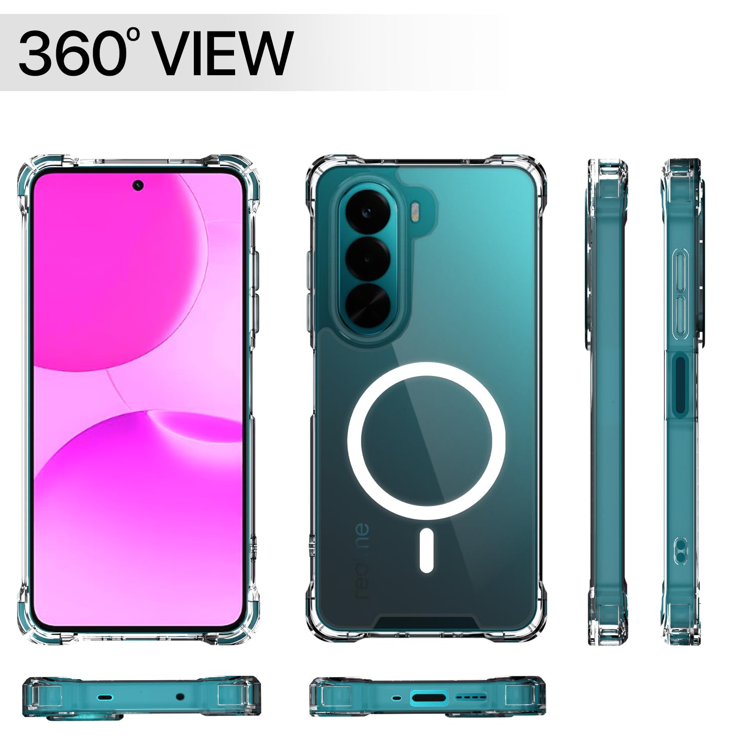 Pikkme transparent mag-safe MagSafe phone cover for Realme P4x 5G – photo 7