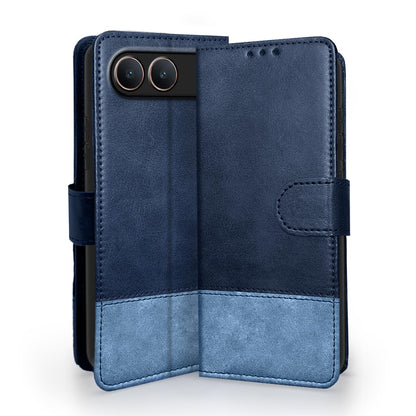 Navy & light blue flip cover for Vivo S2 5G – Pikkme