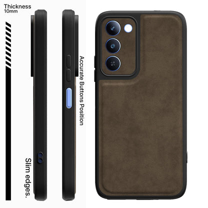 Realme P4 Lite 5G Leather mobile back cover in coffee by Pikkme – photo 3