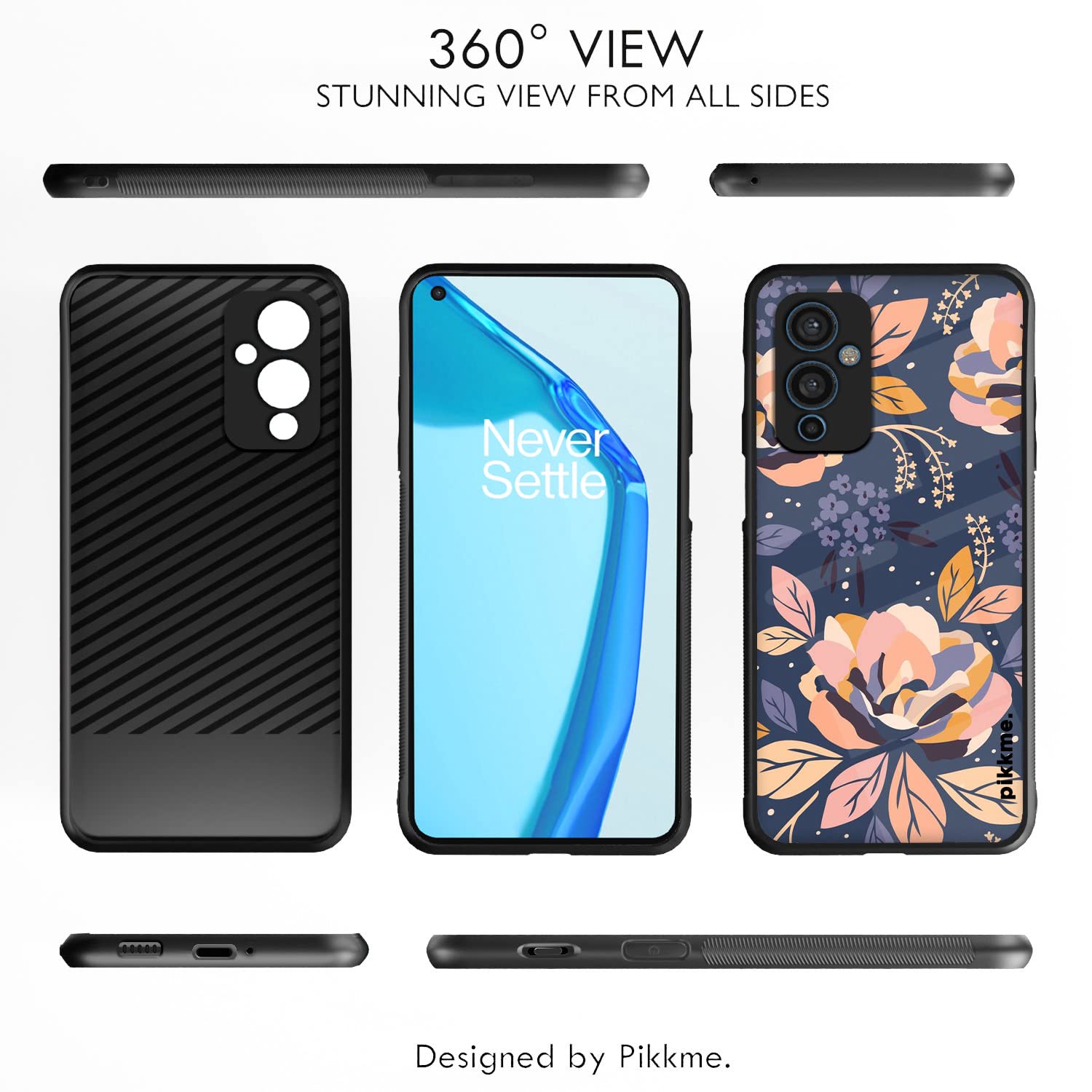 Pikkme Flower mobile back cover for OnePlus 9 – photo 2