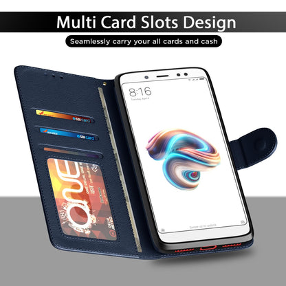 Blue wallet flip cover for Redmi Note 5 – Pikkme – photo 5