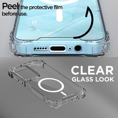 Vivo Y29/Y19s 5G phone cover in transparent mag-safe by Pikkme – photo 3