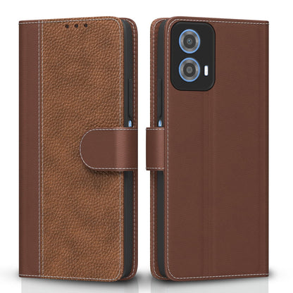 Moto G34/G45 5G flip case in tan by Pikkme