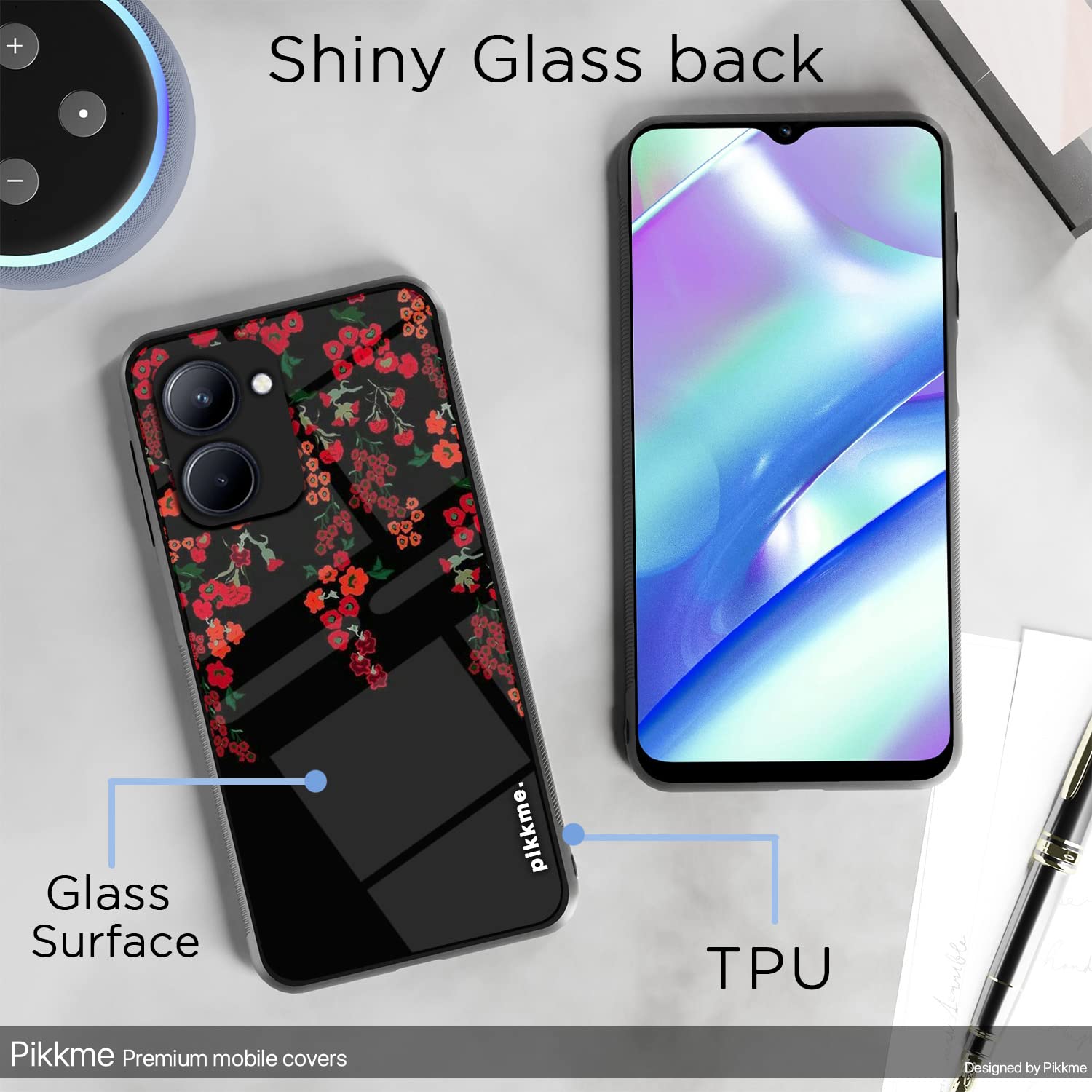 Pikkme Realme C33 Flower mobile cover – photo 3