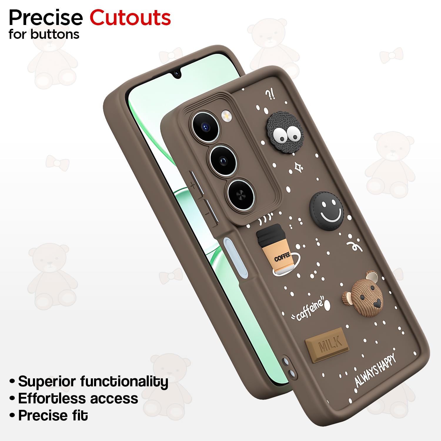 Brown mobile back cover for Realme P4 Lite/C83 5G – Pikkme – photo 6