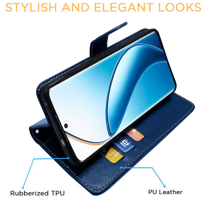 Realme 12 Pro/12 Pro Plus 5G flip cover in blue & brown by Pikkme – photo 5