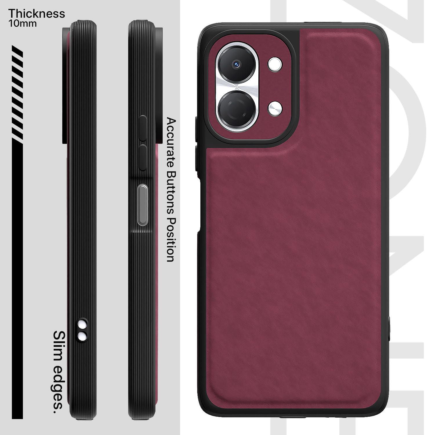 Purple Leather phone cover for Tecno Spark Go 3 – Pikkme – photo 3