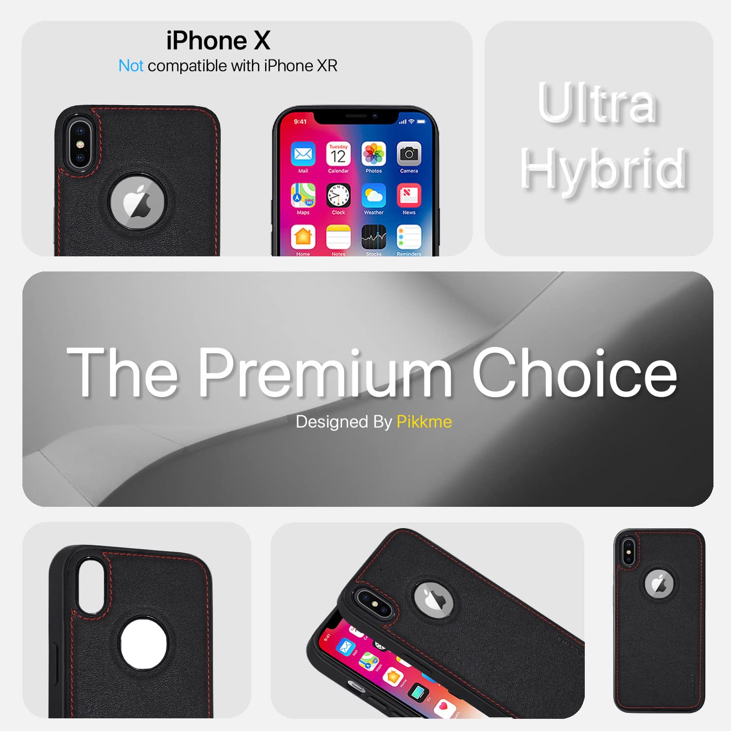 iPhone X/XS back cover in black by Pikkme – photo 2
