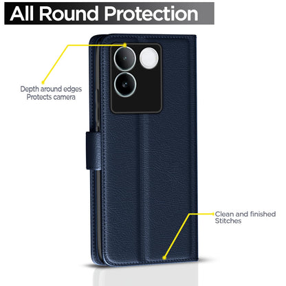 Pikkme blue mobile flip cover for iQOO Z7 Pro/Vivo T2 Pro 5G – photo 4