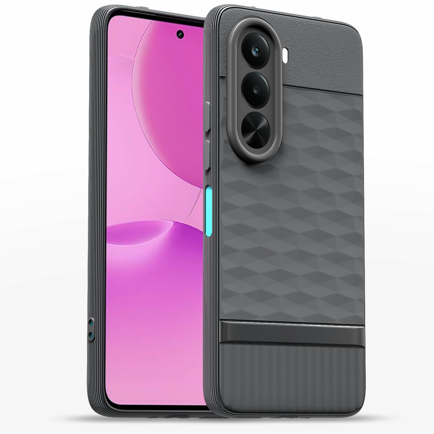 Realme P4x 5G Silicone mobile cover in grey by Pikkme