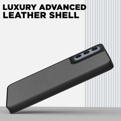 Samsung M35 5G Leatherback phone cover in grey by Pikkme – photo 2