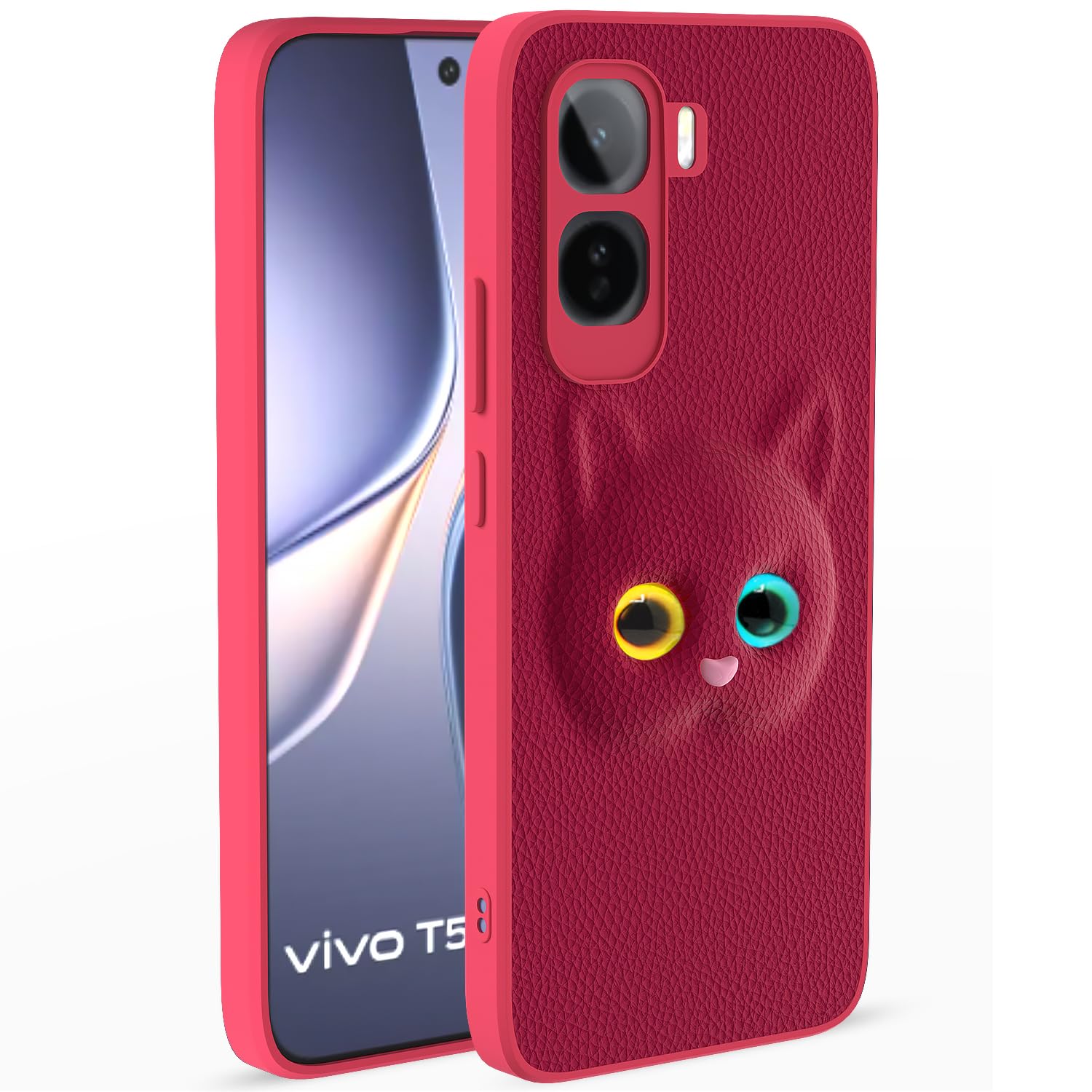 Pink Kitty mobile back cover for Vivo T5 Pro 5G – Pikkme