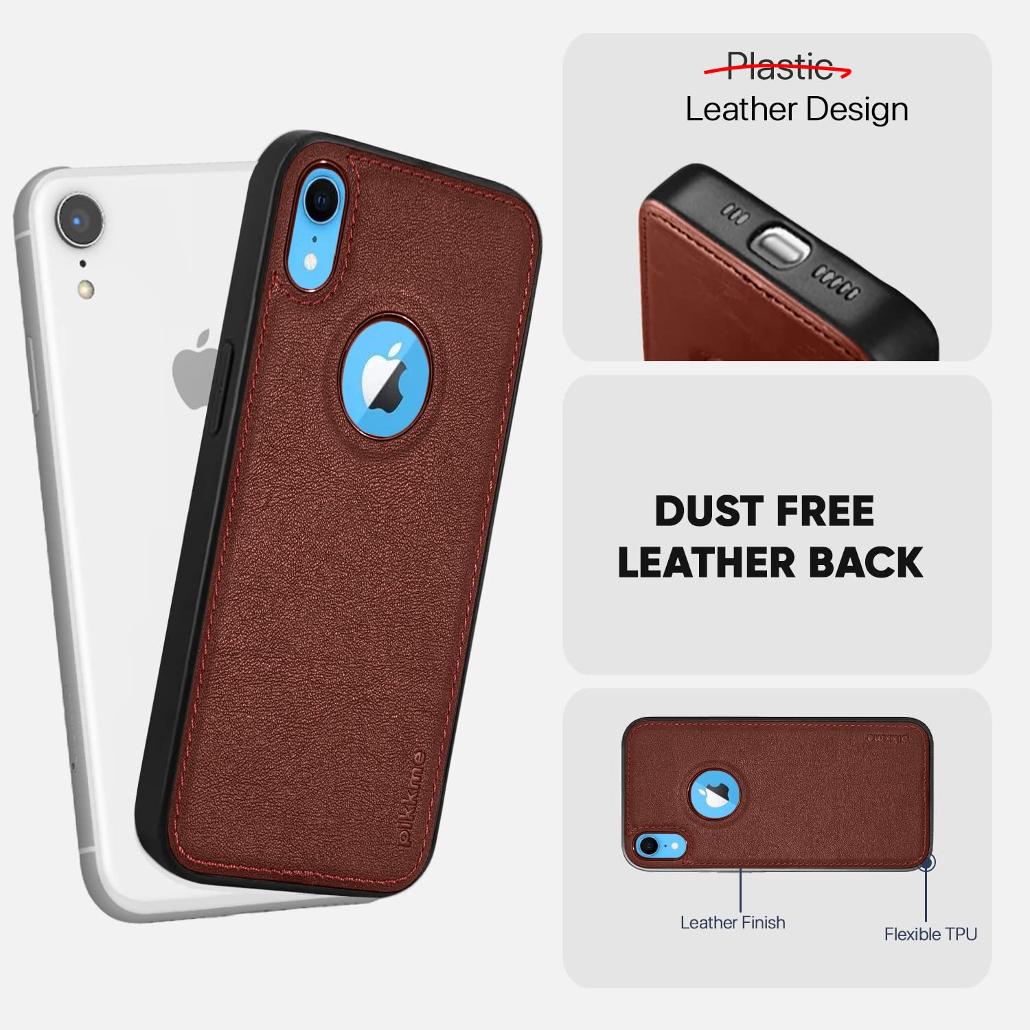 Brown Leather mobile cover for iPhone XR – Pikkme – photo 5