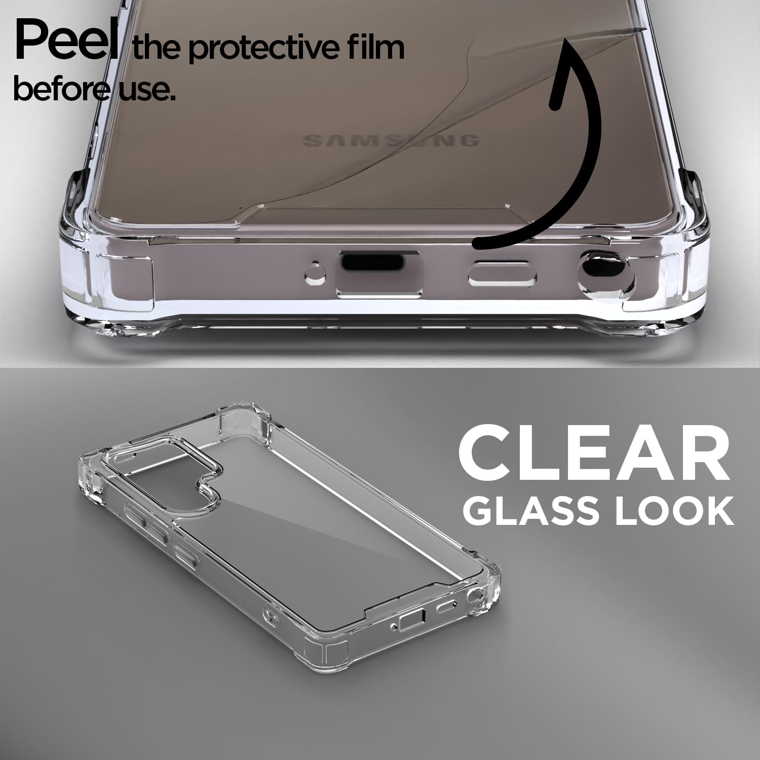 Pikkme transparent PC-TPU back cover for Samsung S24 Ultra 5G – photo 3