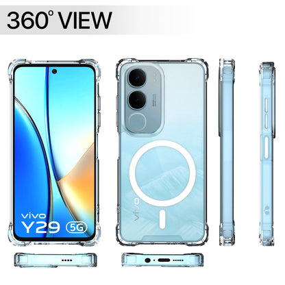 Vivo Y29/Y19s 5G MagSafe back cover in transparent mag-safe by Pikkme – photo 7
