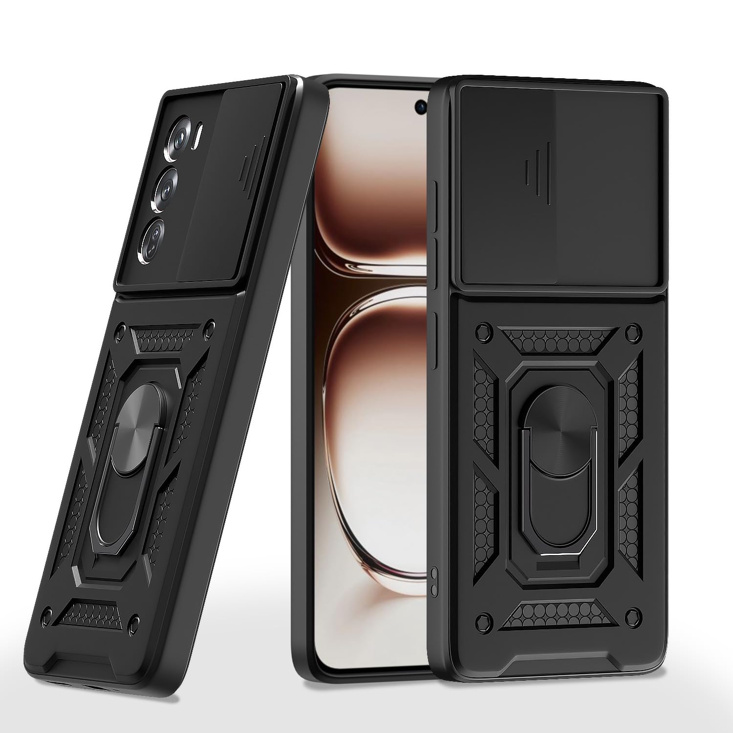 Pikkme Oppo Reno 12 Pro 5G black phone cover