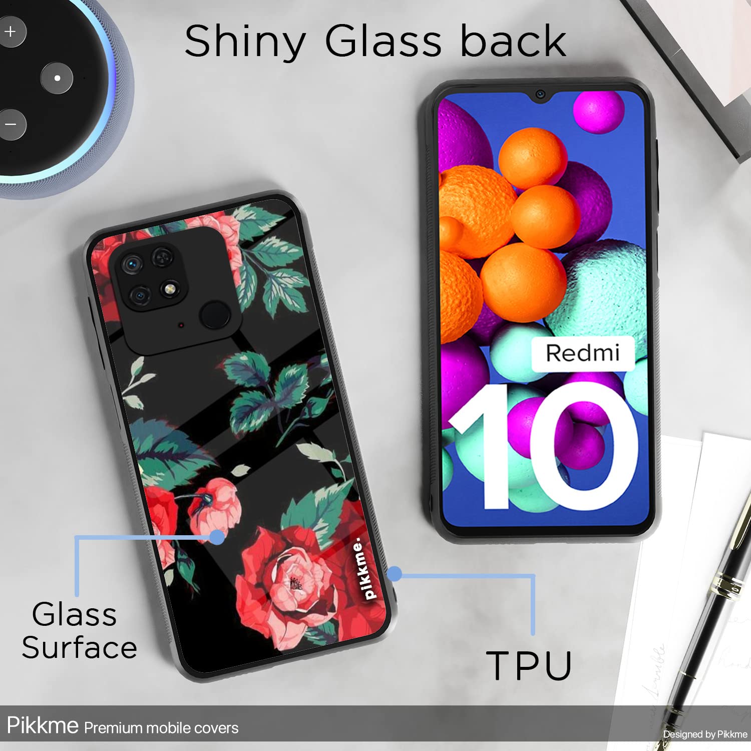 Pikkme Flower mobile cover for Redmi 10/10 Power – photo 3