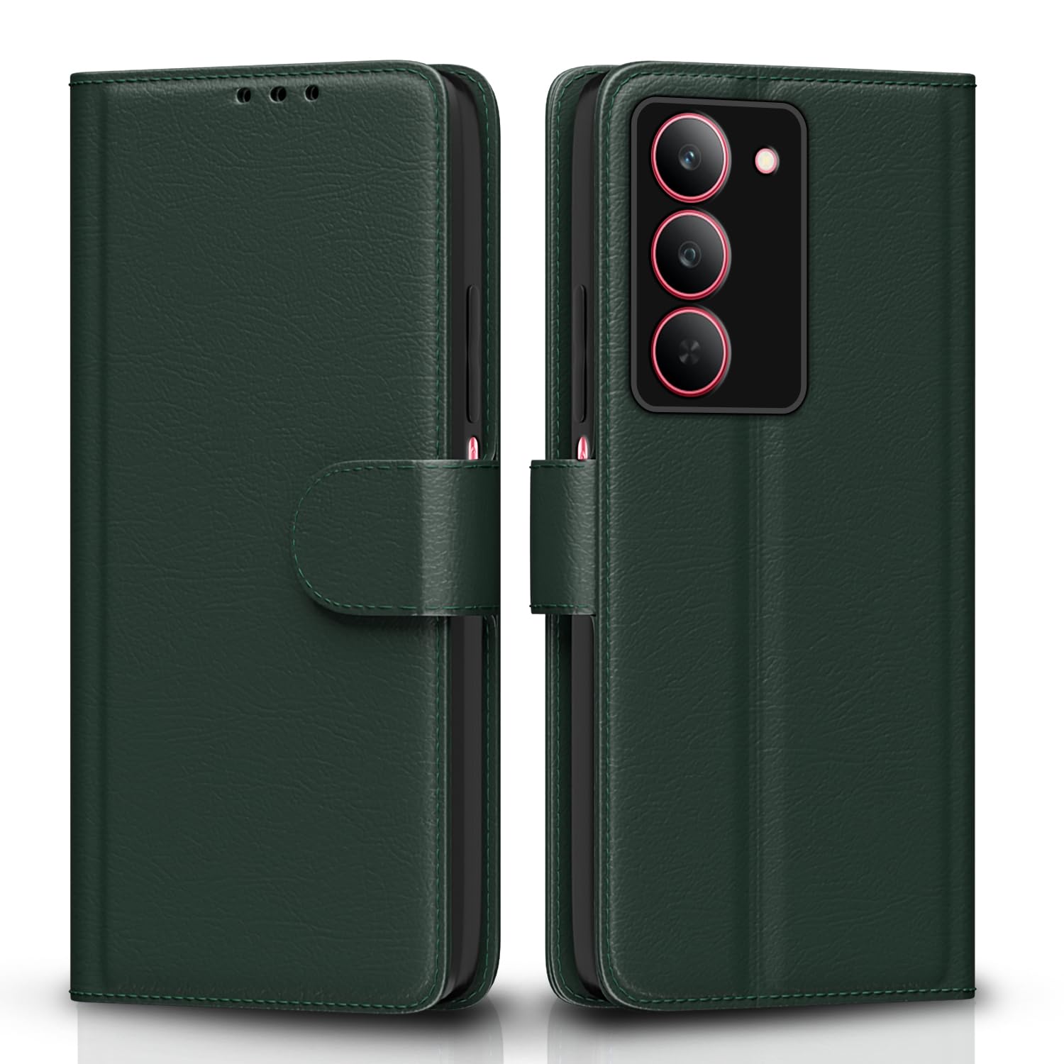Pikkme Realme Narzo 80x/P3x/14X 5G Wallet green mobile flip cover