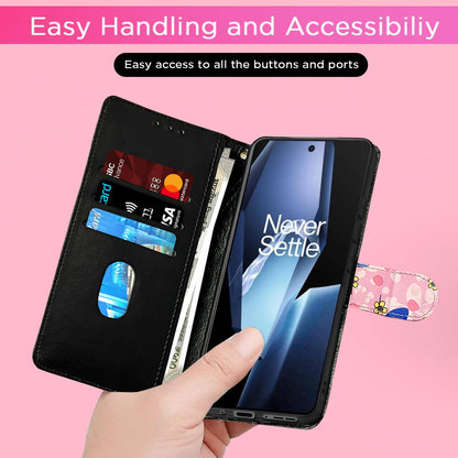OnePlus 13R 5G Wallet flip case in pink flower by Pikkme – photo 7
