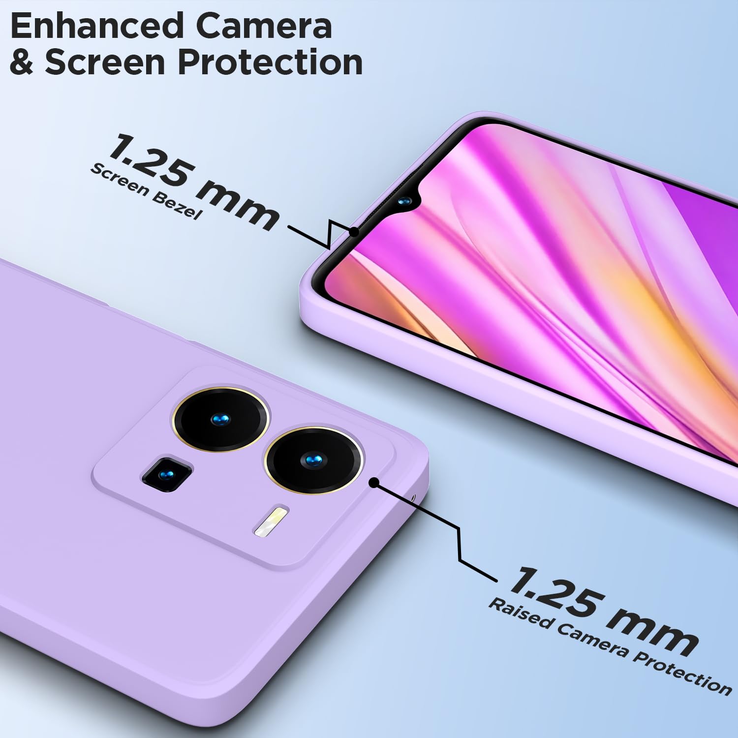 Vivo Y35 mobile back cover in purple by Pikkme – photo 2