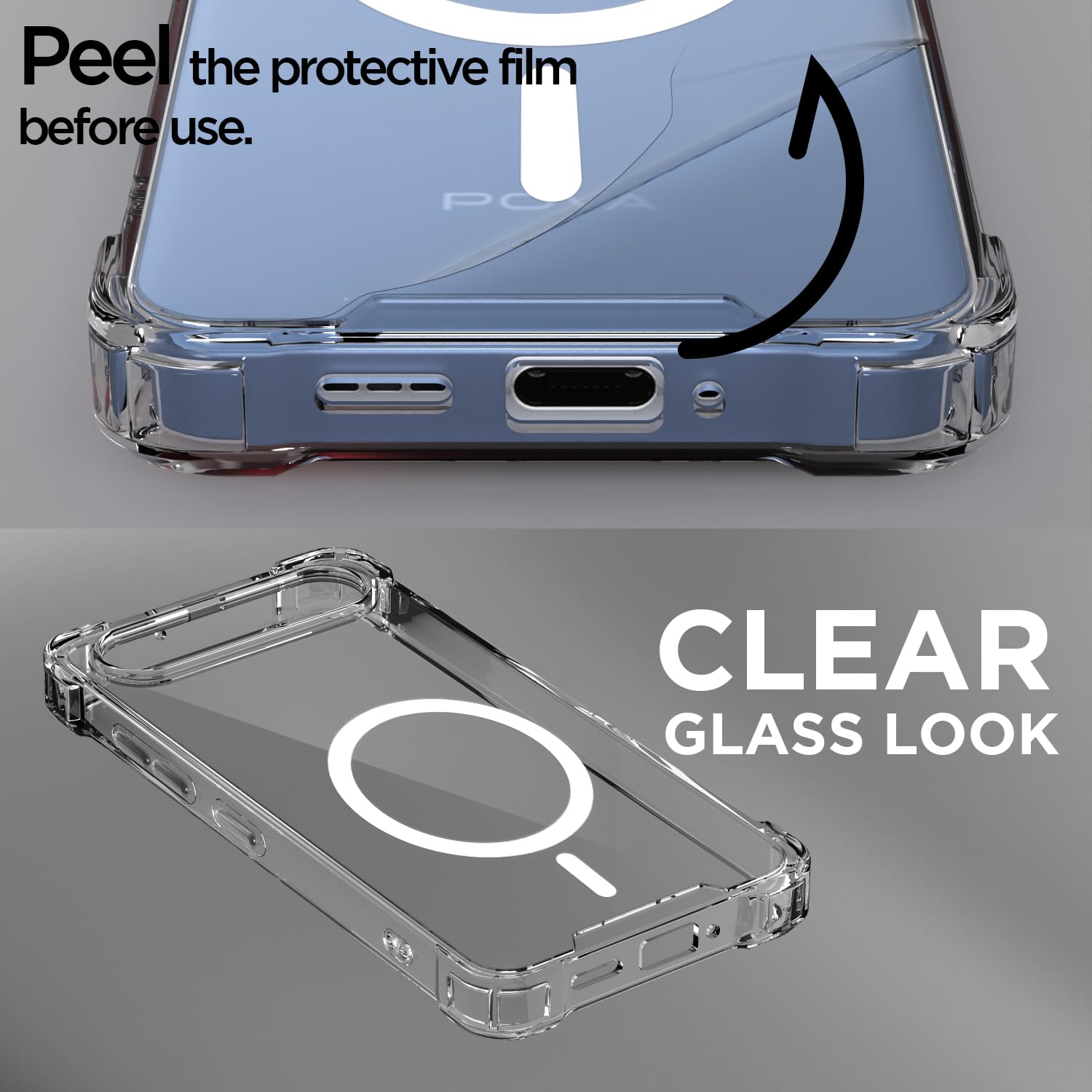 Pikkme Tecno Pova transparent mag-safe phone cover – photo 3