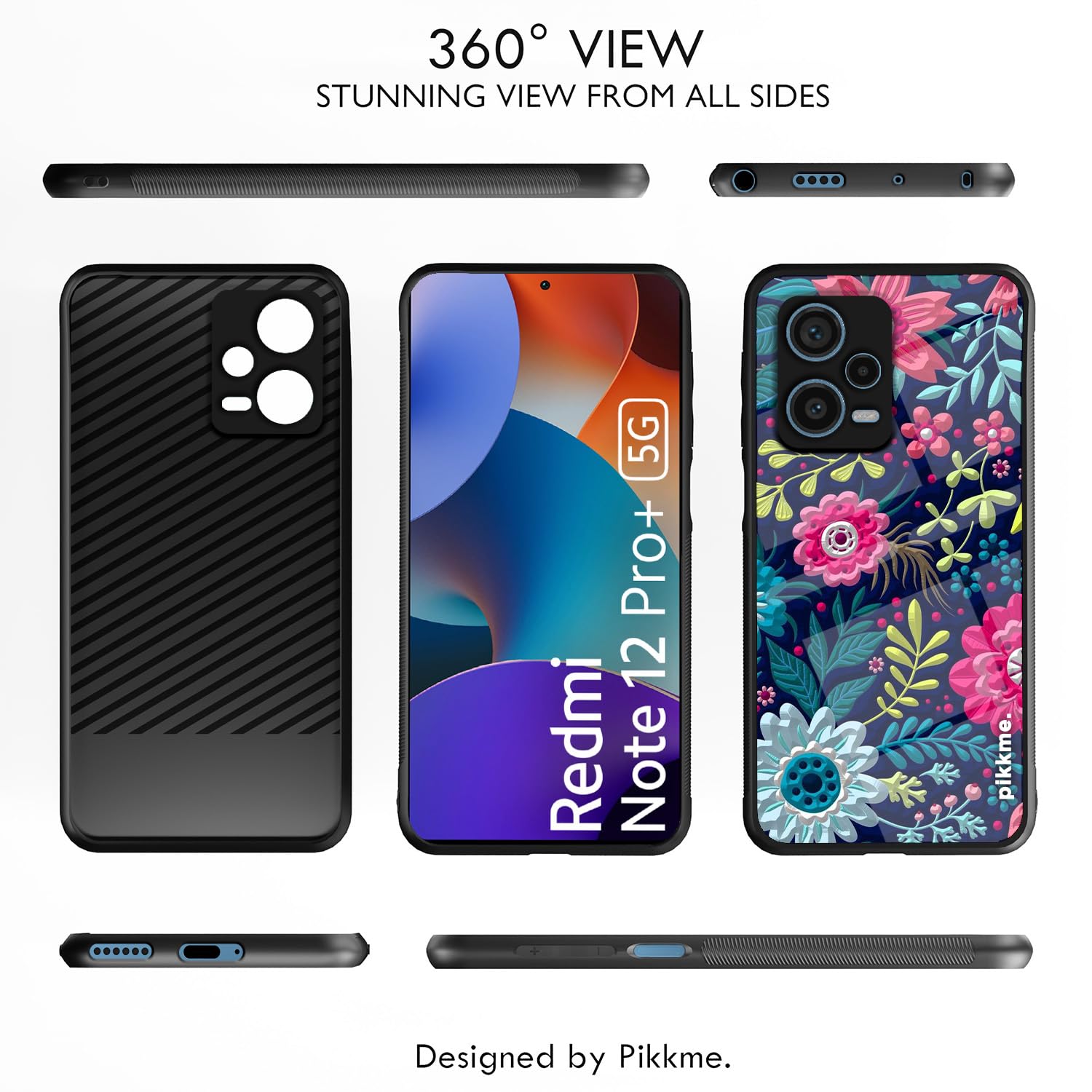 Redmi Note 12 Pro Plus 5G Flower back cover by Pikkme – photo 2