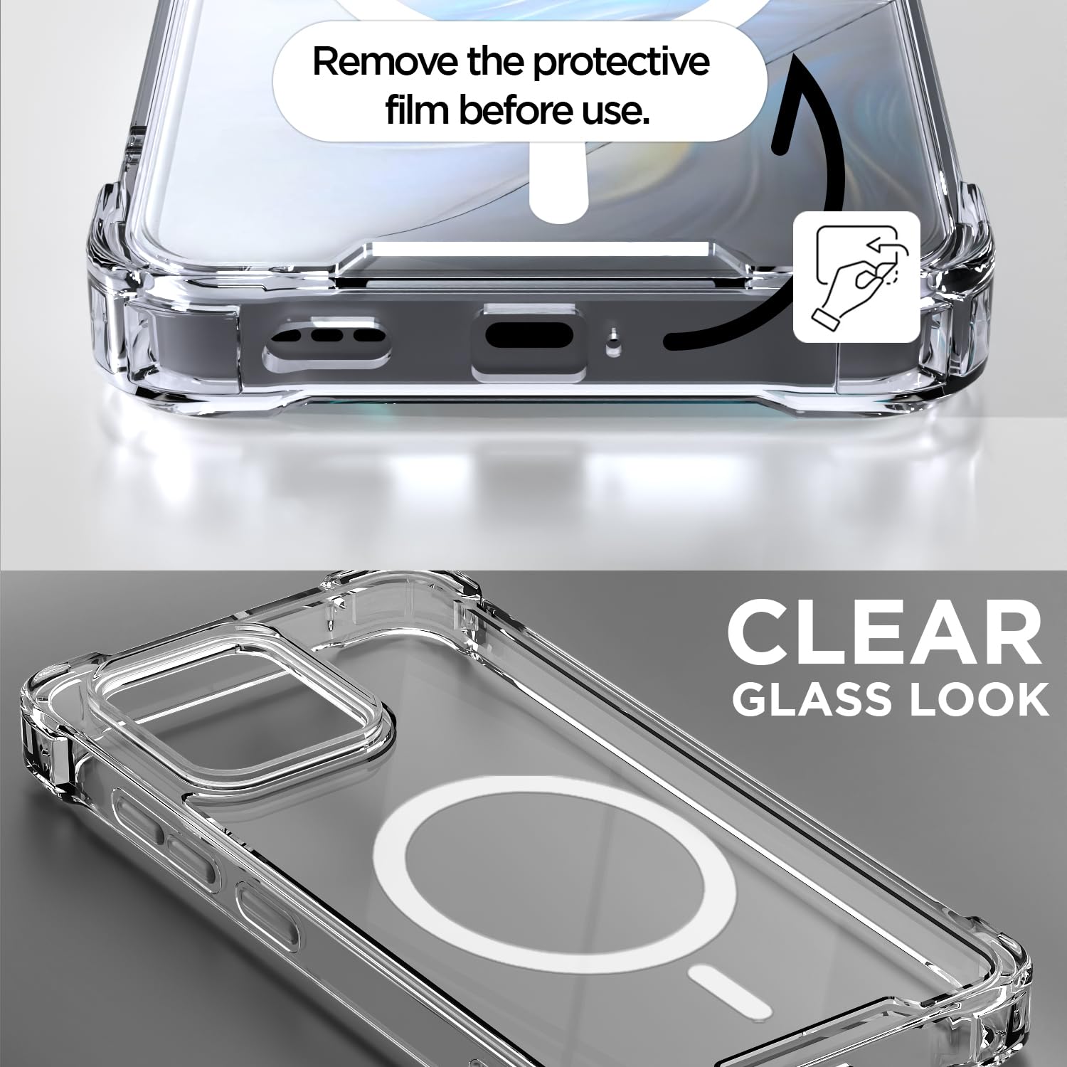 Pikkme Oppo F31/F33 5G MagSafe transparent mag-safe mobile back cover – photo 3