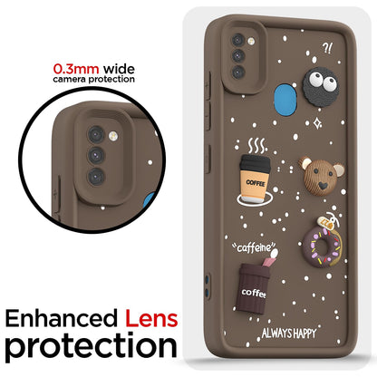 Brown Silicone phone cover for Samsung M11/3D – Pikkme – photo 5