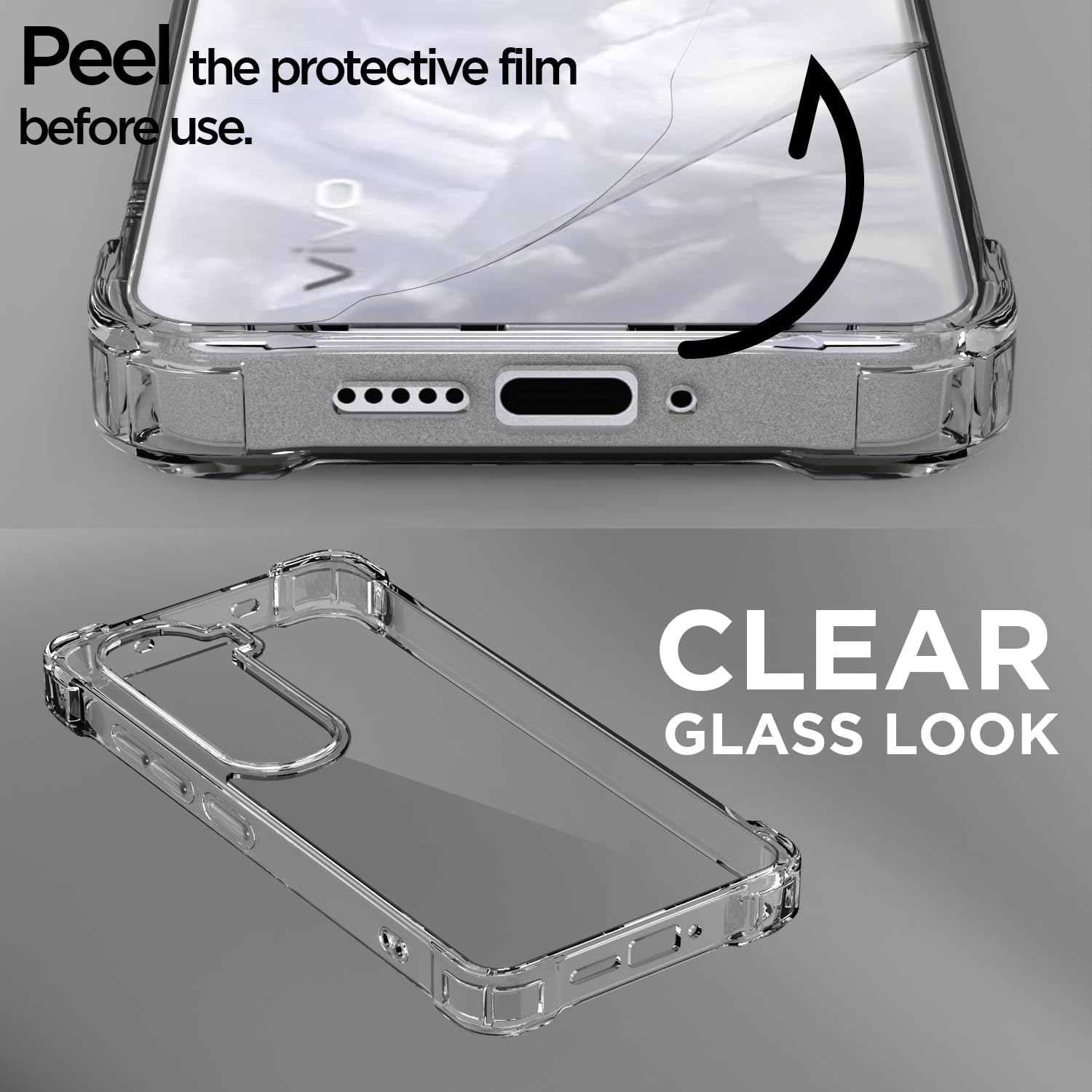 Vivo Y400 5G phone cover in transparent by Pikkme – photo 3