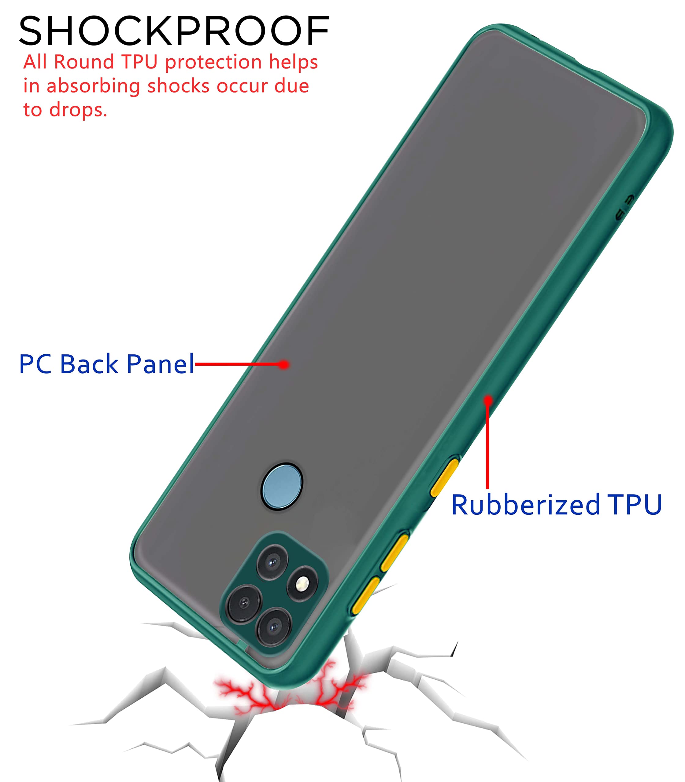 Pikkme Redmi 9/9, Poco C31 Matte light green mobile cover – photo 4