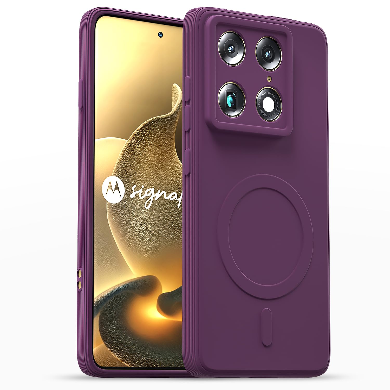 Purple MagSafe mobile cover for Moto Signature 5G – Pikkme
