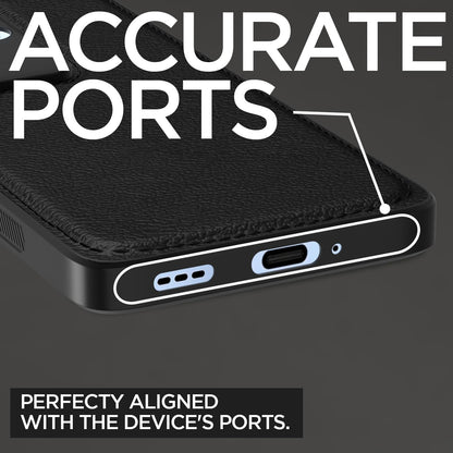 Pikkme Oppo F25 Pro 5G Leatherback Back Case | Black