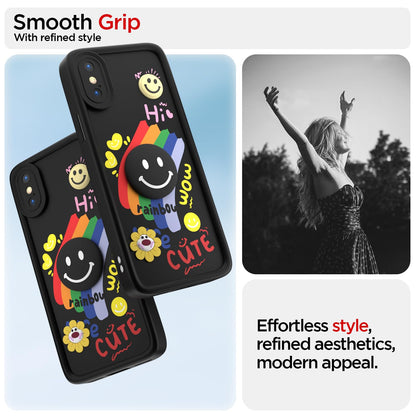 Black Soft Silicone mobile back cover for iPhone X/XS – Pikkme – photo 2