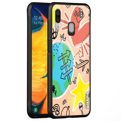Pikkme Hybrid mobile back cover for Samsung A20/A30/M10s