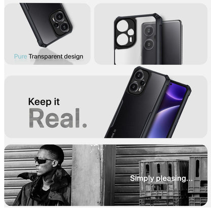 Thermoplastic polyurethane, black Clear back cover for Mi Poco F5 5G – Pikkme – photo 4