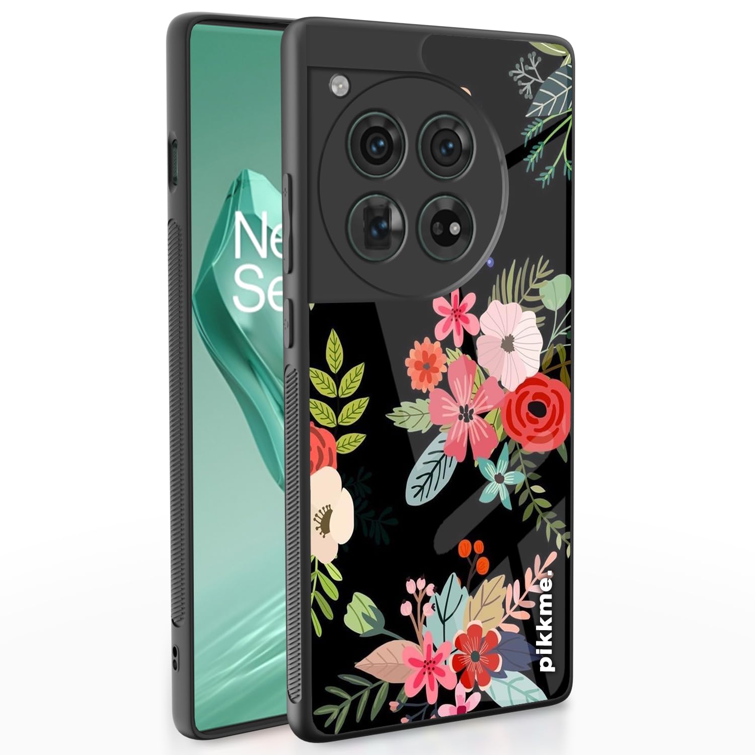 Pikkme OnePlus 12 5G Flower mobile back cover