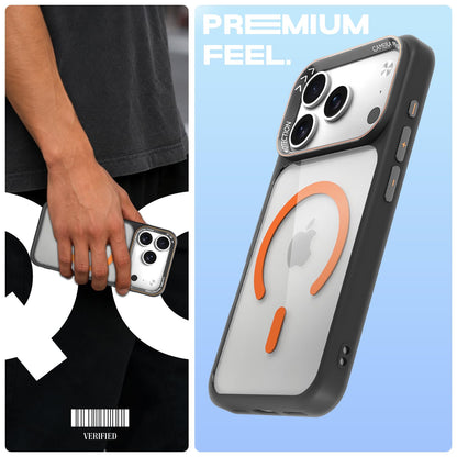 Pikkme iPhone 17 Pro MagSafe black & orange mag-safe back cover – photo 2