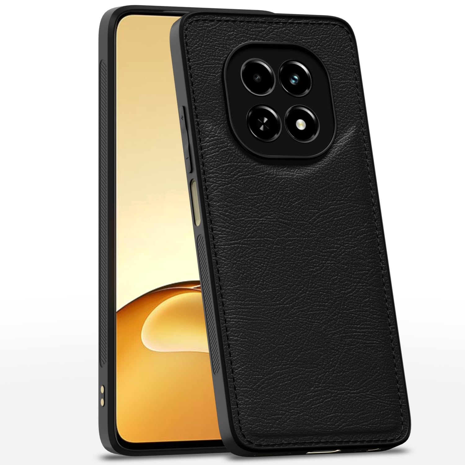 Realme C63 5G back cover in black by Pikkme